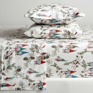 Pottery Barn | Forest Gnome Organic Sheet Set | Queen
